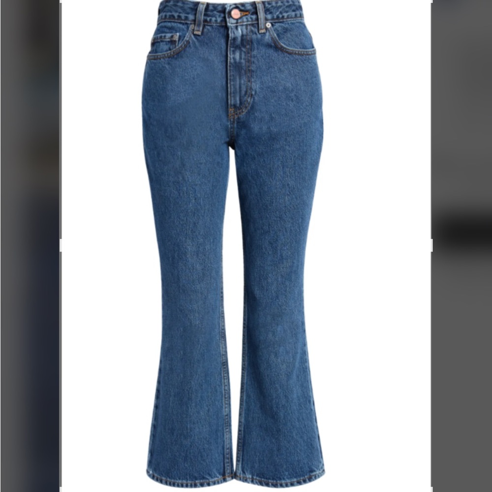 GANNI Crop Kick flare Jeans 29